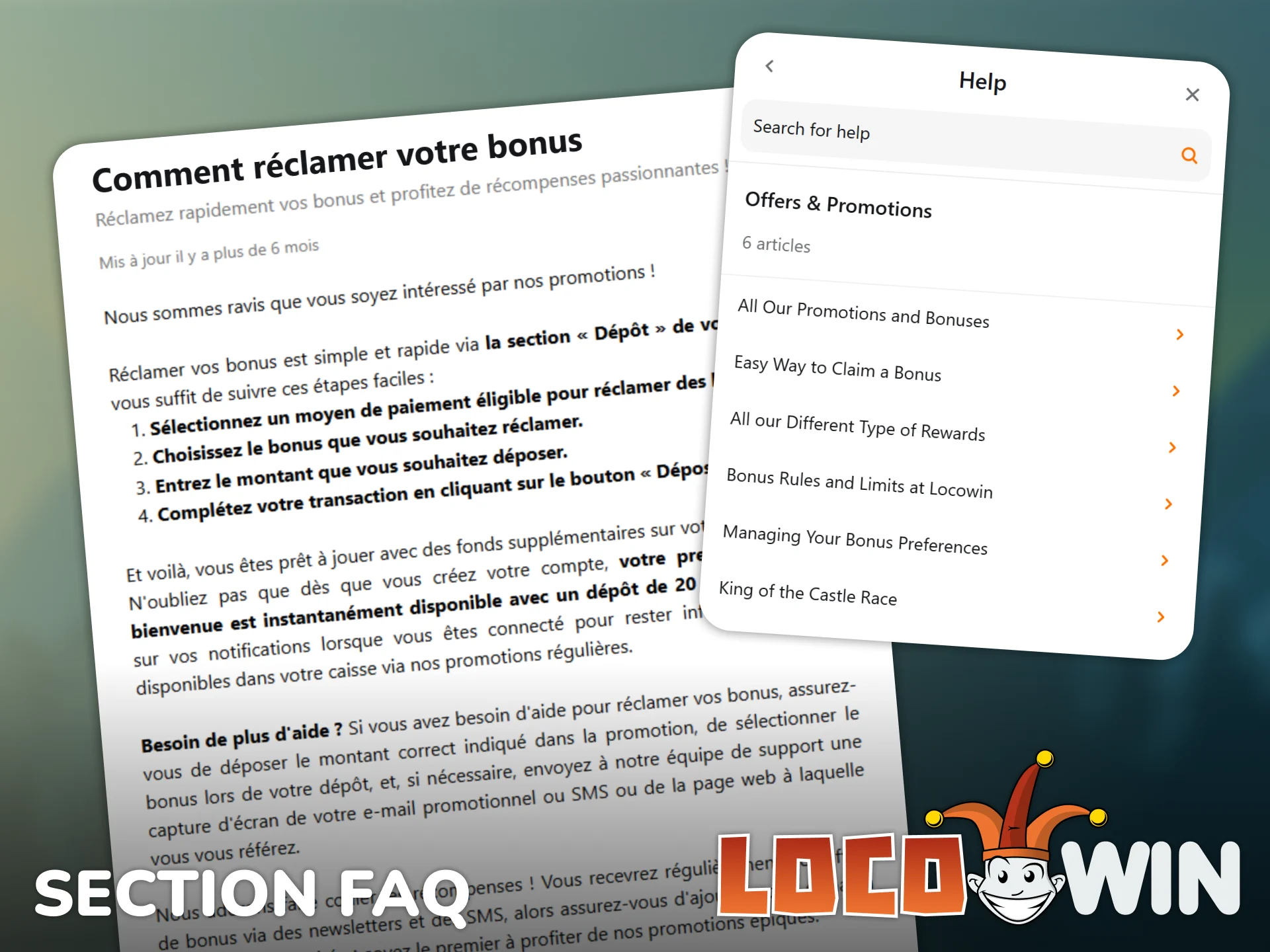 Consultez la FAQ de Locowin pour en savoir plus sur les problèmes courants et leurs solutions.