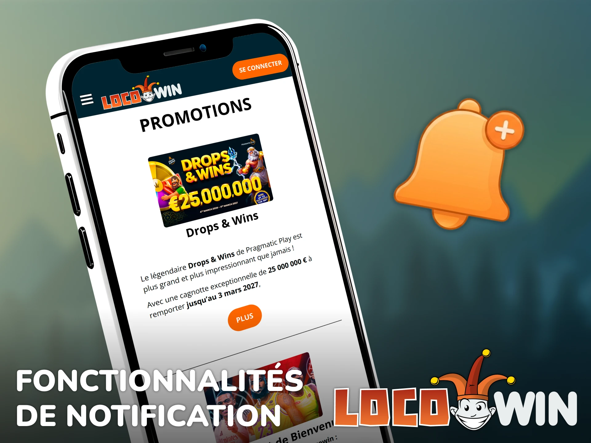 Activez les fonctionnalités de notification sur l'App Locowin pour rester informé.
