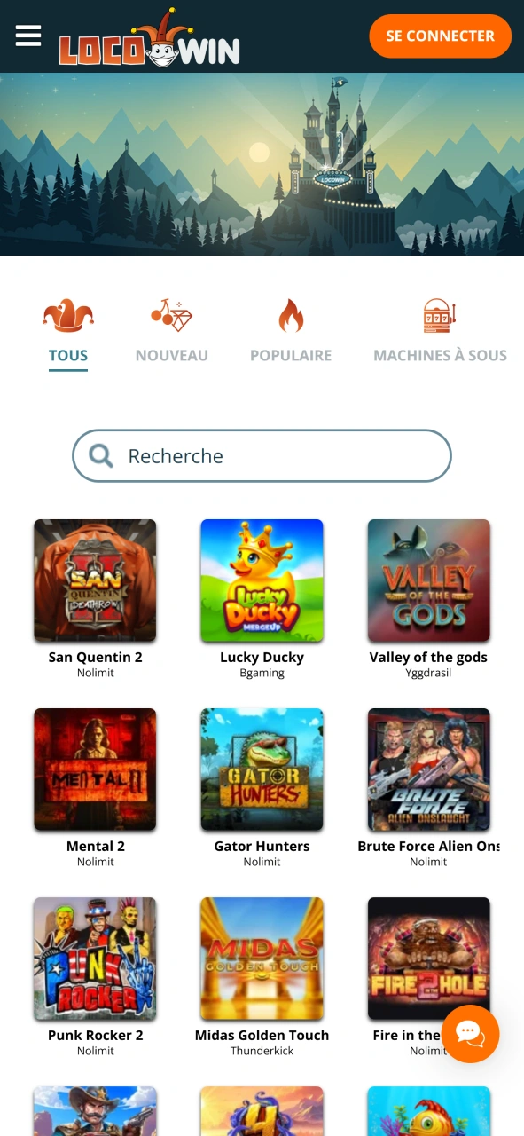 Jouez à de nombreux jeux de casino populaires au casino Locowin.