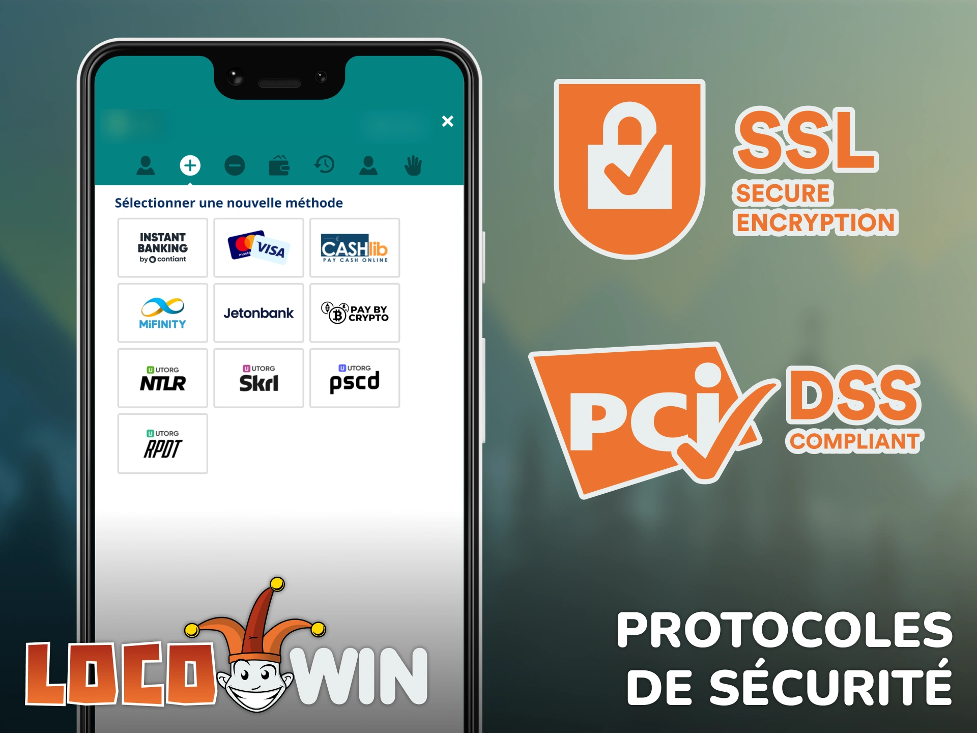Vérifiez les protocoles de sécurité avancés de l'App Locowin officielle.