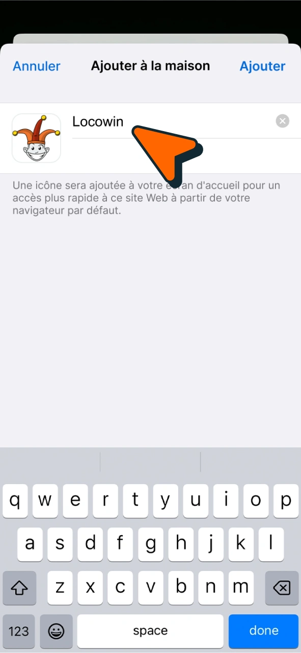 Saisissez le nom de l'application et procédez au téléchargement de Locowin Aviator pour iOS.