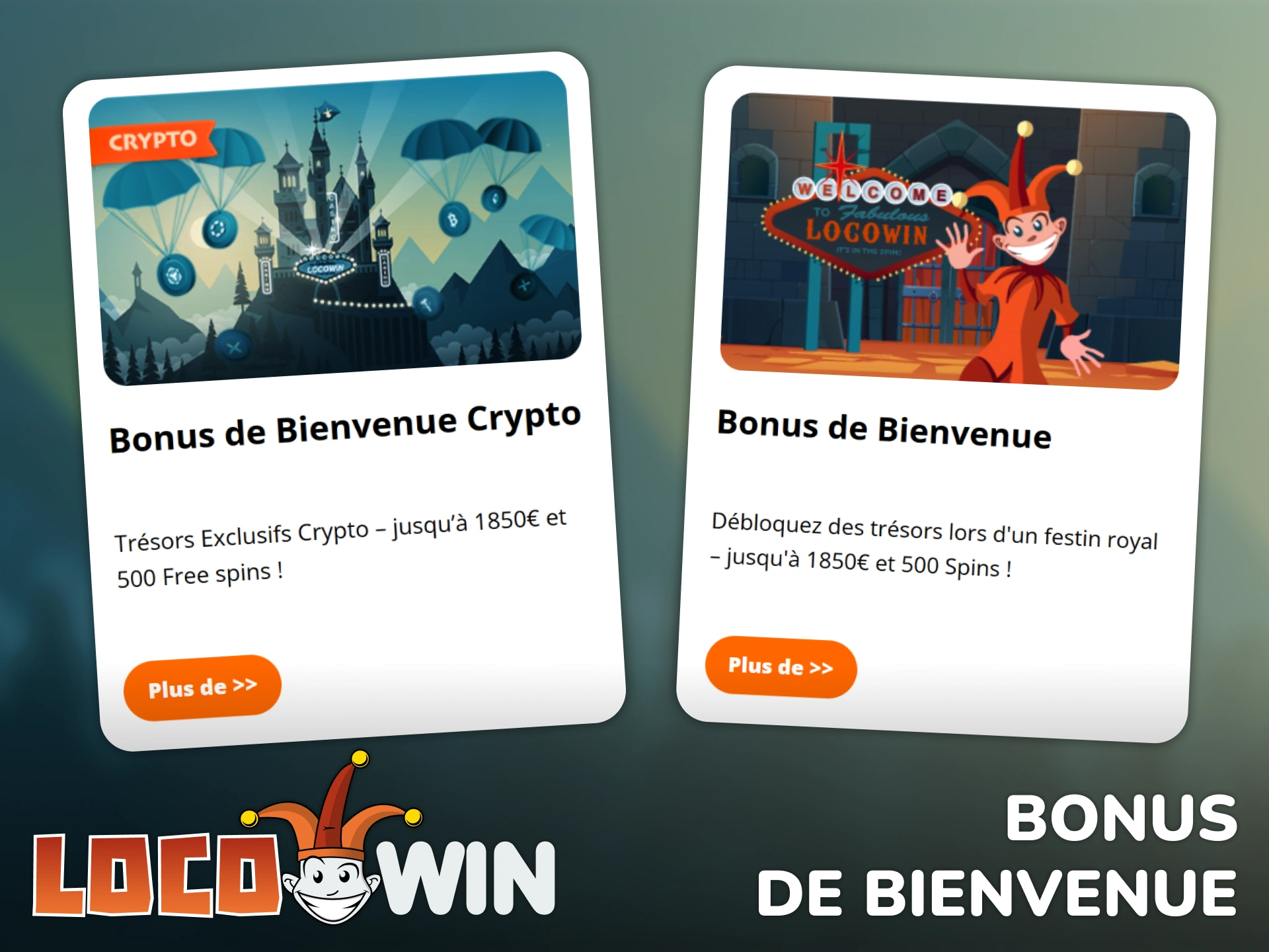 Réclamez votre bonus de bienvenue pour le casino en direct de Locowin.