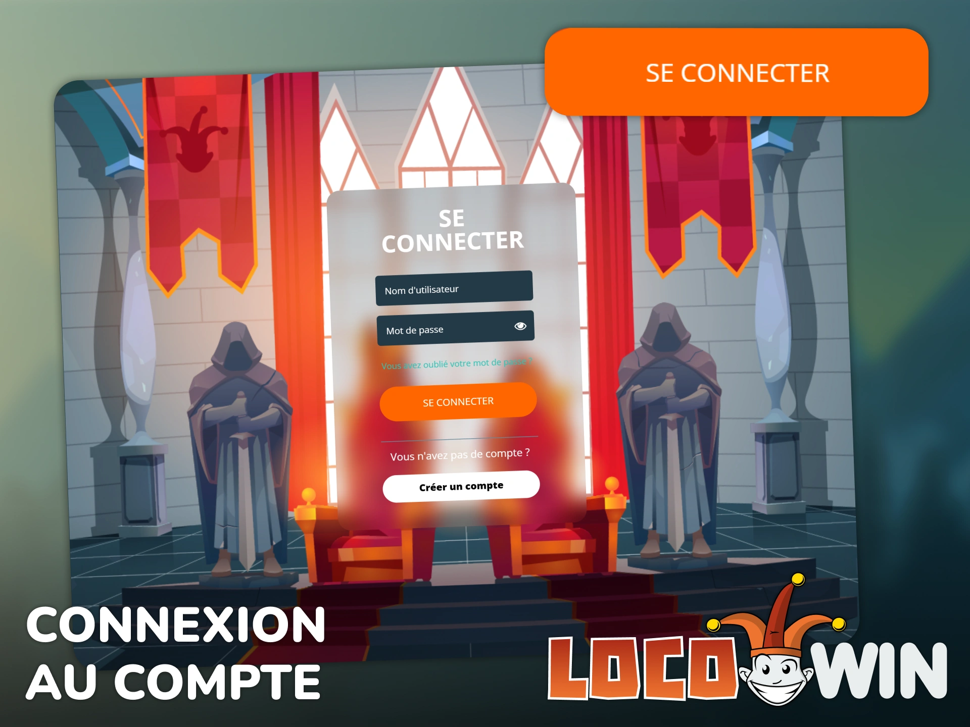 Connectez-vous à votre compte Locowin pour accéder à des jeux exclusifs.