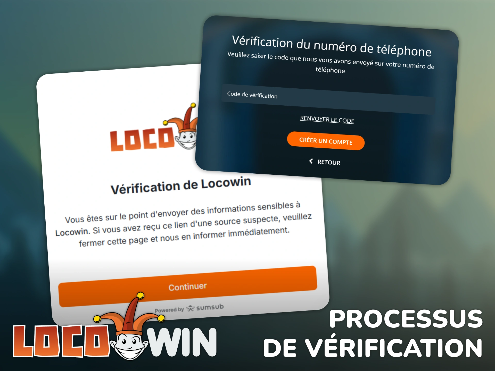 Terminez la procédure de vérification pour sécuriser votre compte Locowin.