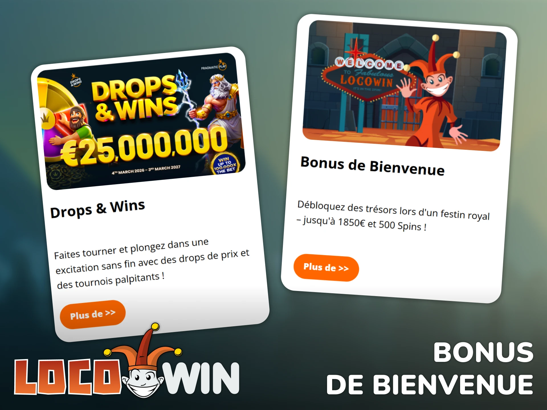 Activez votre bonus machines à sous pour jouer davantage chez Locowin.