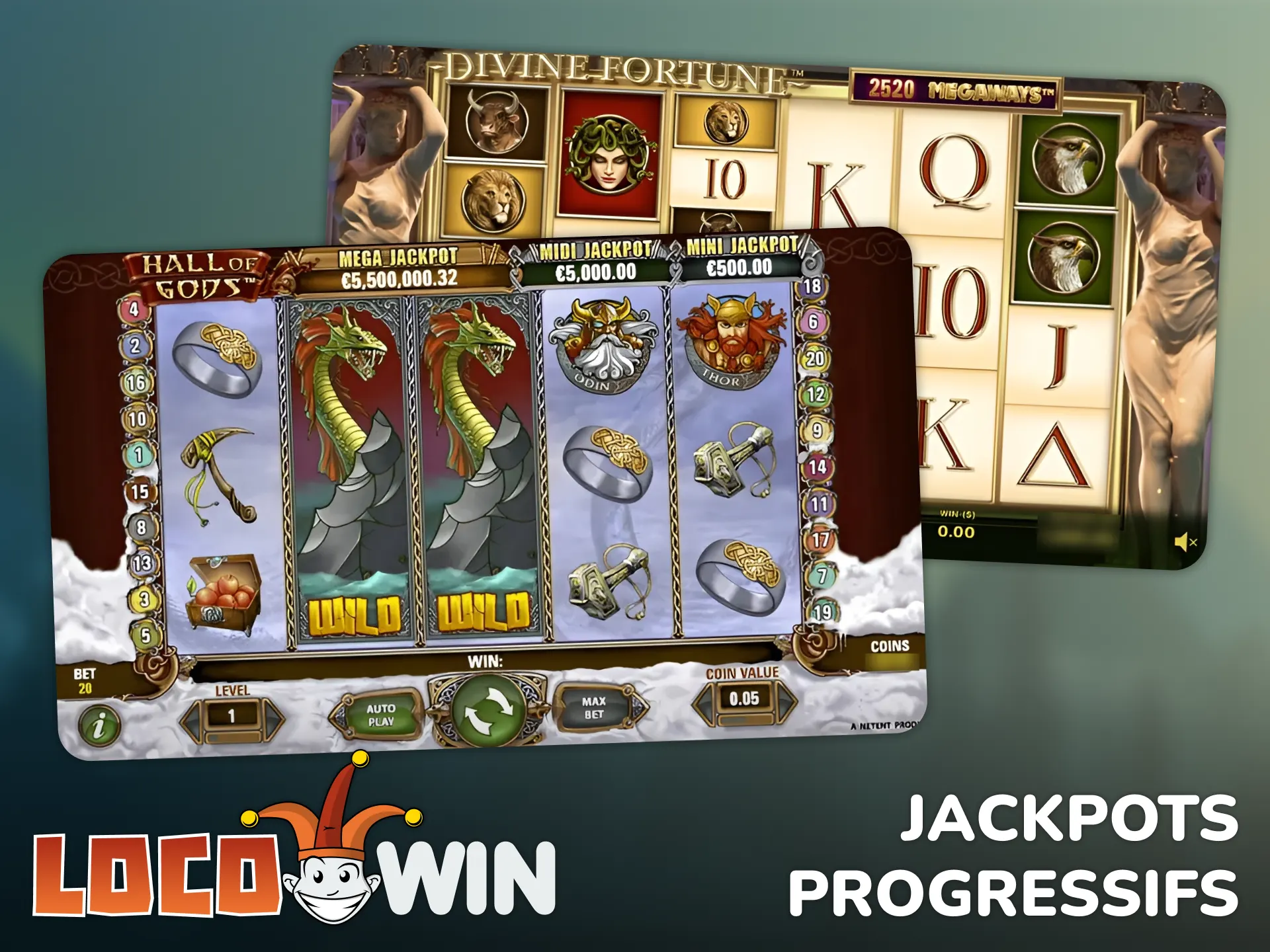 Remportez des jackpots sur les machines à sous de type progressif Locowin.