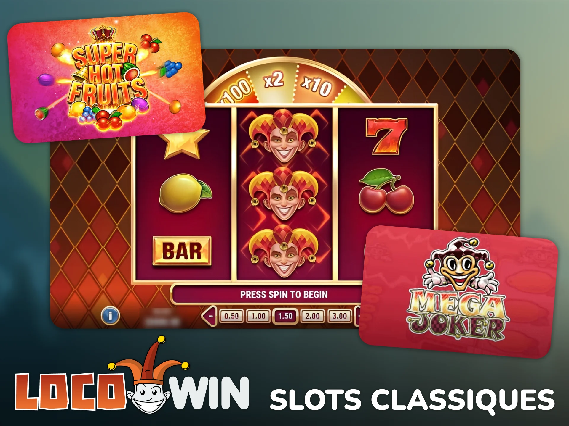 Jouez aux machines à sous classiques proposées par le casino Locowin.